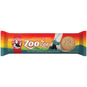 Bakers Zoo Zoos Sandwich Biscuits 125 g