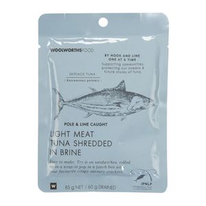 Light Meat Shredded Tuna in Brine 85 g