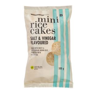 Salt and Vinegar Flavoured Mini Rice Cakes 100 g