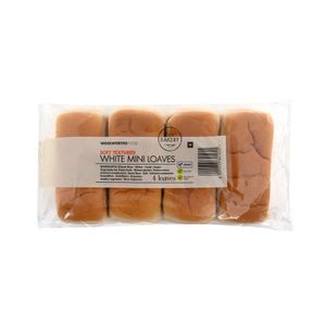 White Mini Loaves 4 pk