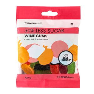 Reduced Sugar Wine Gums 100 g