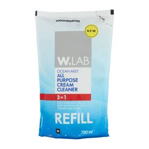 W.Lab Ocean Mist 3 in 1 All Purpose Cream Cleaner Refill 750 ml