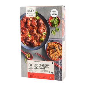 Frozen Spicy Korean Style Chicken Meatballs 1 kg