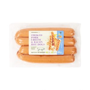Smoked Pork Cheese & Bacon Hot Dogs 500 g