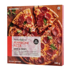 Frozen Stonebaked Pepperoni Pizza 340 g