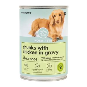 Posh Pets Complete and Balanced Meal Chunks with Chicken in Gravy 385 g