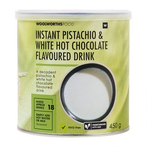 Instant Pistachio White Hot Chocolate Powder 450 g