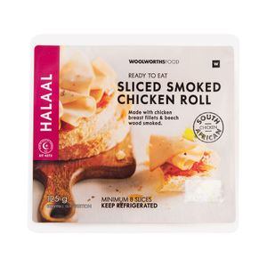 Halaal Sliced Smoked Chicken Roll 125 g