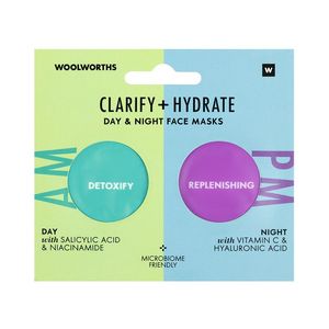 Clarify & Hydrate Day and Night Face Masks in Pods 12 ml