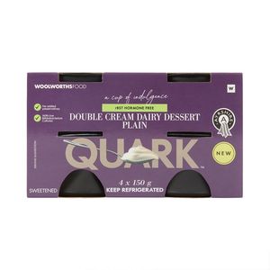 Quark? Double Cream Ayrshire Plain Dairy Dessert 4 x 150 g