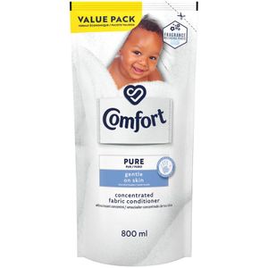 Comfort Pure Concentrated Fabric Softener for Sensitive Skin Refill 800 ml