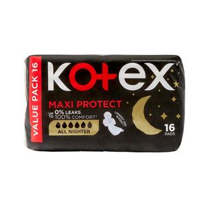 Kotex All Night Maxi Pads 16 pk