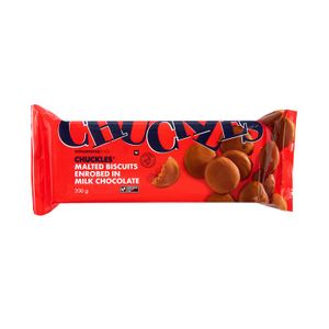 CHUCKLES? Malted Biscuits Enrobed in Milk Chocolate 200 g