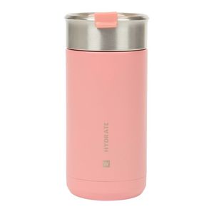 W.Hydrate Pink Stainless Steel Coffee Cup 400 ml