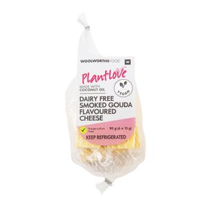 PlantLove? Dairy Free Smoked Gouda Flavoured Cheese Portions 6 x 15 g