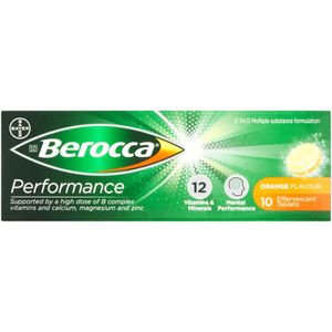 Berocca Performance Multivitamin Effervescent Tablets 10 pk