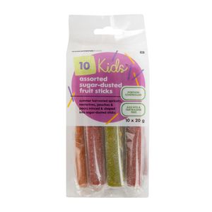Kids? Assorted Sugar-Dusted Fruit Sticks 10 x 20 g