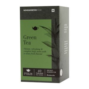 Green Tea Tagless Tea Bags 40 pk