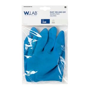 W.LAB? Medium Easy On and Easy Off Rubber Gloves 1 pk