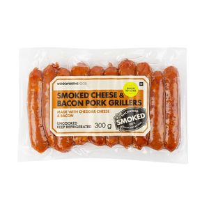Smoked Cheese & Bacon Pork Grillers 350 g