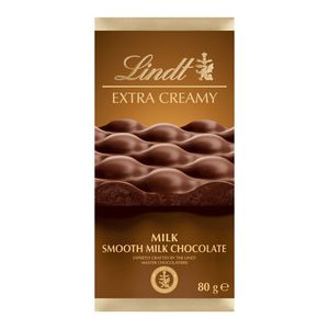 Lindt Extra Creamy Smooth Milk Chocolate Slab 80 g