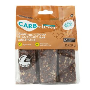 CarbClever? Almond and Coconut Bar Multipack 10 x 27 g