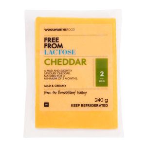 Lactose Free Cheddar Cheese 240 g