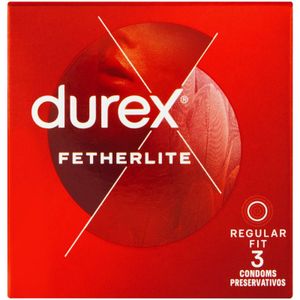 Durex Featherlite Regular Fit Condoms 3 pk
