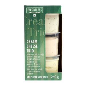 Effortless Entertaining? Cream Cheese Trio 240 g
