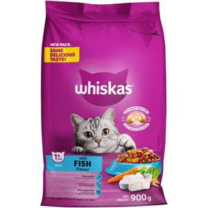 Whiskas Soft Centred Crunchy Cat Kibble with Fish Flavour 900 g