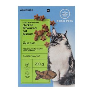 Posh Pets Chicken Flavoured Adult Cat Biscuits 200 g