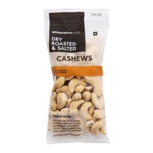 Dry Roasted and Salted Cashews 100 g