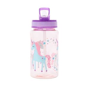 Kids Unicorn Design Tritan Plastic Bottle 480 ml