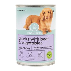 Posh Pets Complete and Balanced Meal with Beef Chunks and Vegetables 385 g