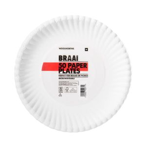 Plain Paper Plates 50 pk