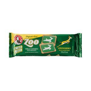 Bakers Limited Edition Springboks Themed Iced Zoo Biscuits 150 g