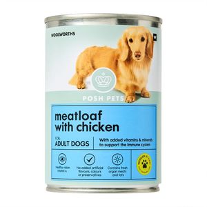 Posh Pets Complimentary Meal Meatloaf with Chicken Adult Dog Food 385 g