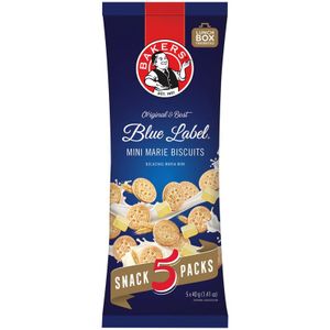Bakers Original Mini Blue Label Marie Biscuits 5 x 40 g