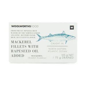 Mackerel Fillets with Rapeseed Oil Added 125 g