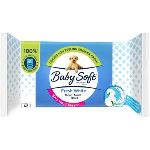 Baby Soft Fresh White Moist Toilet Tissue 42 pk