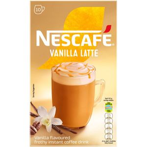 Nescafe Vanilla Latte Sachets 10 x 18.5 g
