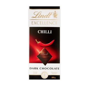 Lindt Excellence Chilli Dark Chocolate Slab 100 g