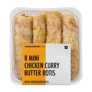 Mini Chicken Curry Butter Rotis 8 pk