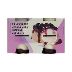 Blueberry Cheesecake Mousse Desserts 4 pk