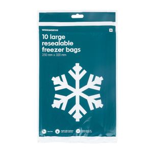 Large Resealable Freezer Bags 10 pk