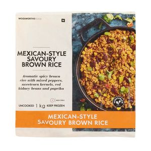 Frozen Mexican Style Savoury Brown Rice 1 kg