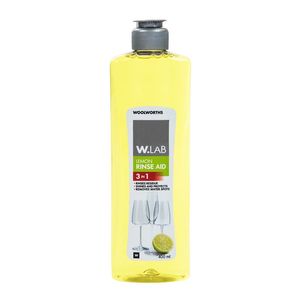 W.Lab 3 in 1 Lemon Auto Dishwasher Rinse Aid 400 ml