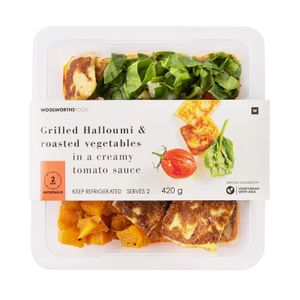 Grilled Halloumi & Roasted Vegetables in a Creamy Tomato Sauce 420 g