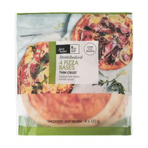 Frozen Stonebaked Pizza Bases 4 pk