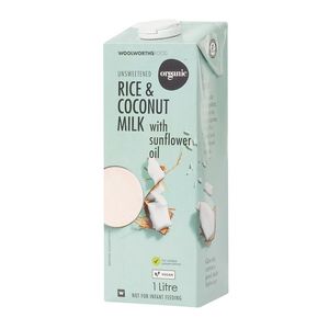 Organic Unsweetened Coconut and Rice Drink 1 L